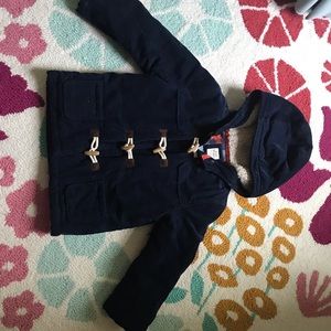 Boden Navy Toggle Kids Jacket 3-4